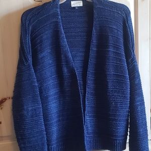 Navy Blue Cardigan | loose knit sweater |  Universal Thread SZ XXL